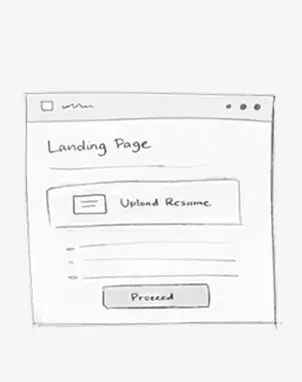 Landing page (refined) wireframe